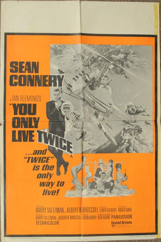 Appraisal: You Only Live Twice poster Little Nellie and bath scenes