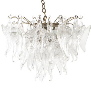 Appraisal: A Camer Murano Glass Chandelier MID- OTH CENTURY Height x