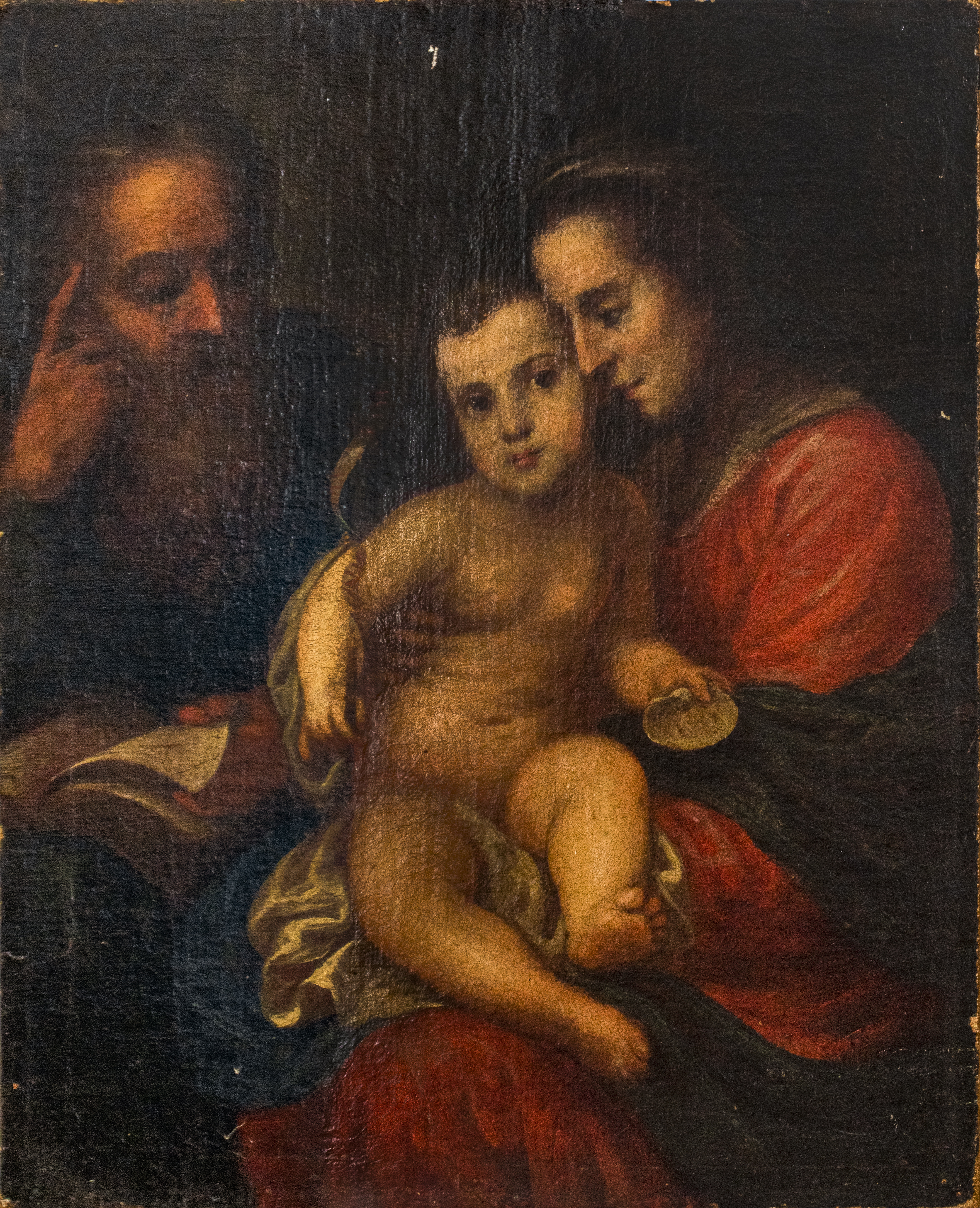 Appraisal: CONTINENTAL SCHOOL SAINT JOHN BAPTIST OIL PAINTING Continental old master