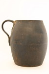 Appraisal: PITCHER - Rare cast iron barrel form pitcher with loop