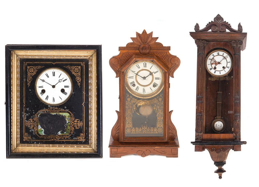 Appraisal: Victorian Clocks Victorian Clocks Dimension Condition This item is in