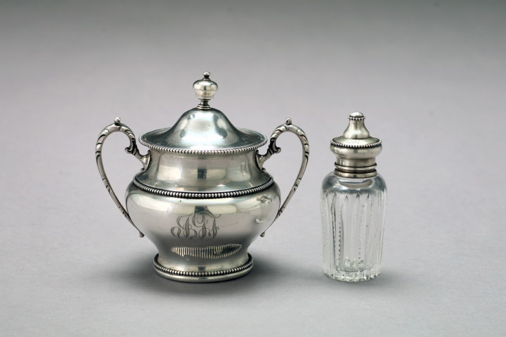 Appraisal: Two American Silver Table Objects consisting of a Simpson Hall