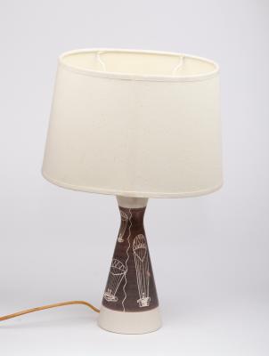 Appraisal: A mid- th Century pottery bedside lamp hot air balloon