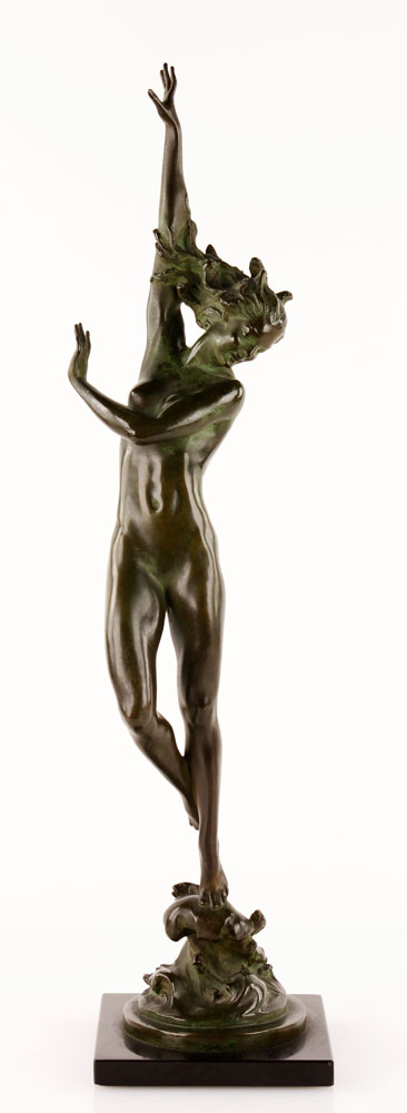 Appraisal: - Frishmuth Crest of the Wave Bronze Harriet Whitney Frishmuth