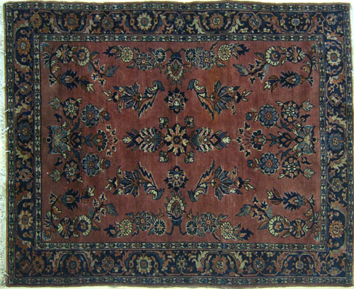 Appraisal: Sarouk throw rug ca ' x '