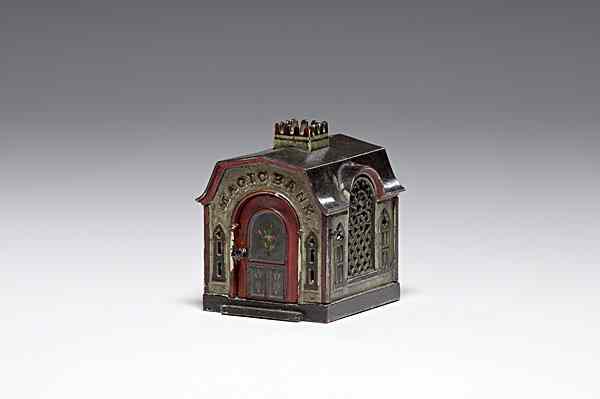 Appraisal: Magic Mechanical Bank American A painted metal magic mechanical bank