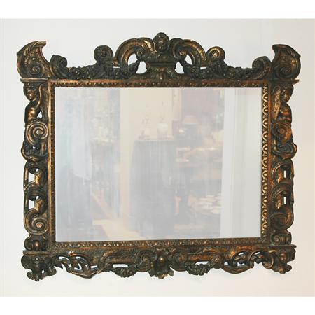 Appraisal: Baroque Style Gilt-Wood Mirror Estimate -