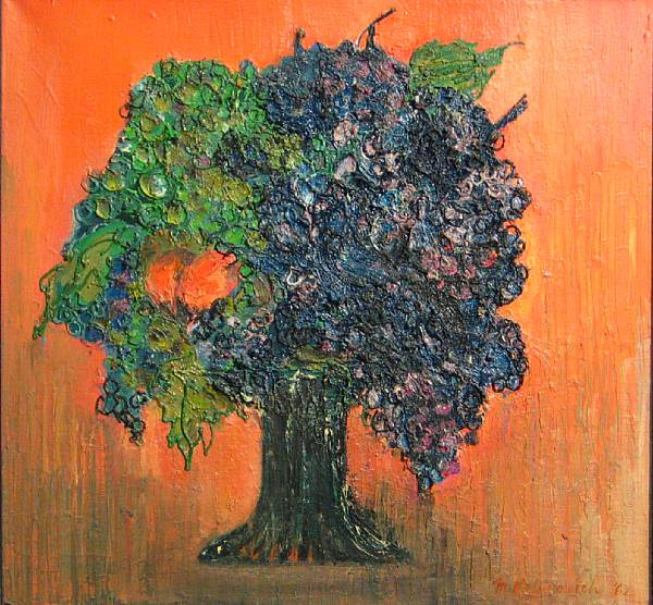 Appraisal: Marilyn Rabinovich Tree signed and dated 'M Rabinovich ' lower