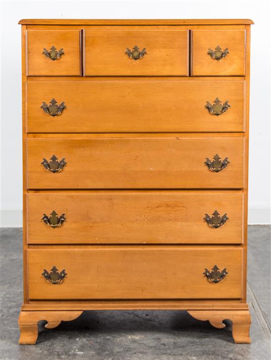 Appraisal: Sale Lot An American Maple Chest of Drawers having three