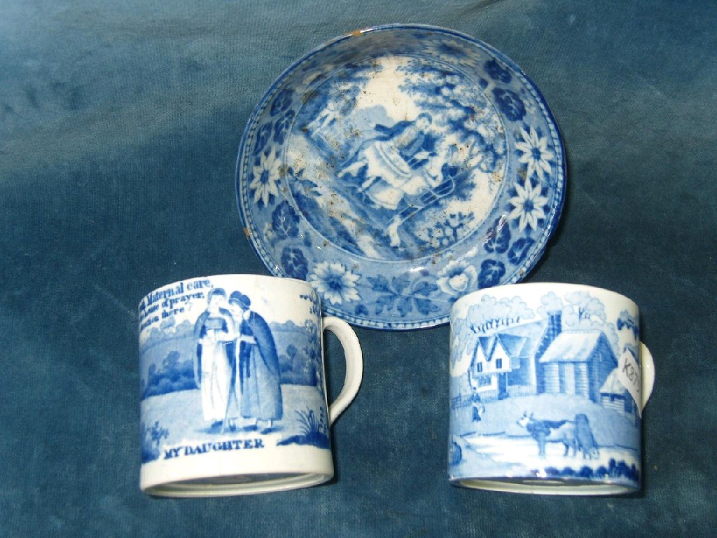 Appraisal: A collection of early th century blue and white printed