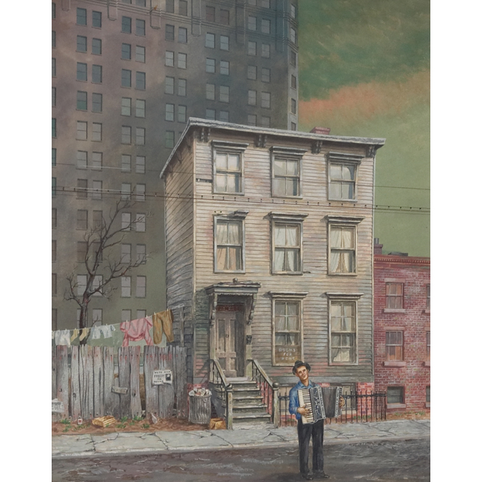 Appraisal: Maurice Friedlander American - ''Rooms for Rent '' c gouache