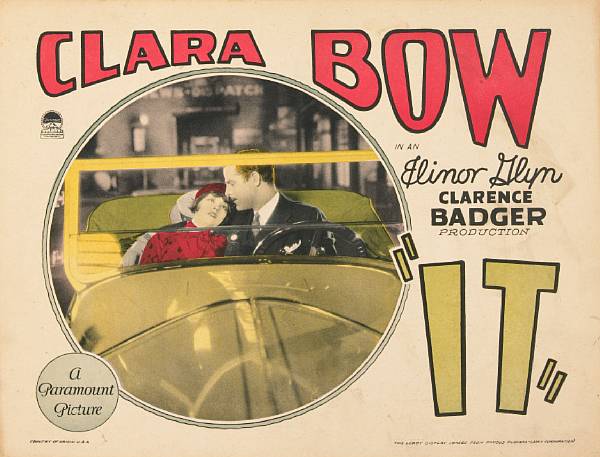 Appraisal: Two Clara Bow lobby cards s It Paramount condition B