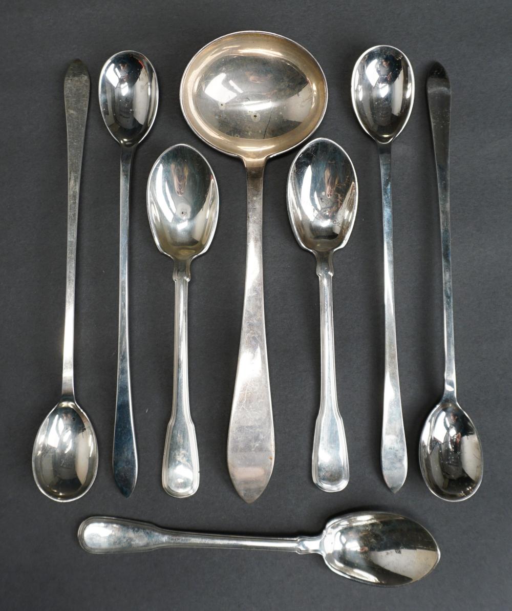 Appraisal: Four Tiffany Co Sterling Silver Ice Tea Spoons Three Dessert