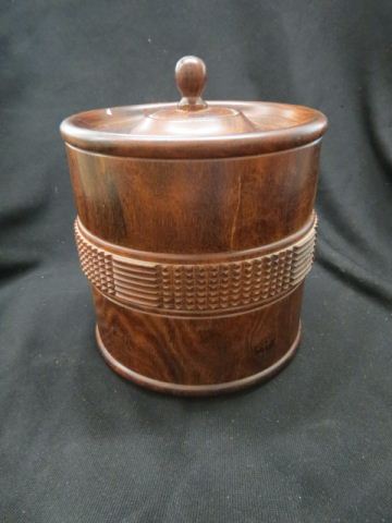 Appraisal: Carved Wooden Ice Bucket given to Brigadier General from Congo