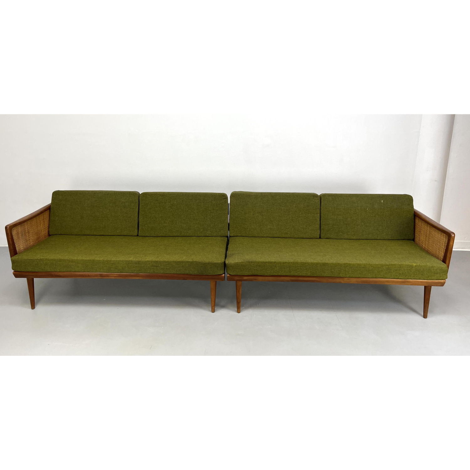 Appraisal: Pc Sectional with drop down arm PETER HVIDT Sofa Couch