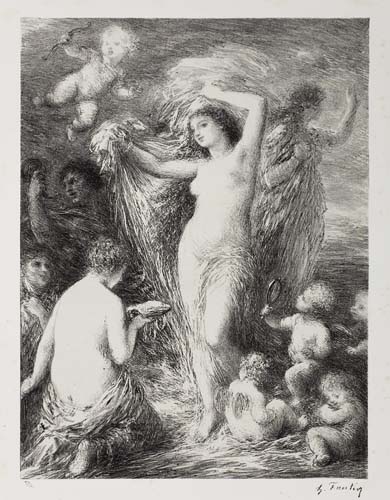 Appraisal: HENRI FANTIN-LATOUR Group of lithographs V nus Anadyom ne on