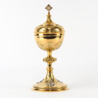 Appraisal: th Century Possibly Russian Gilt Silver Chalice With Lid th