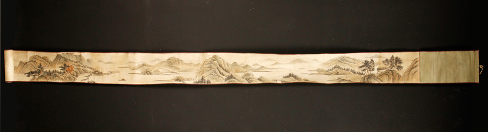 Appraisal: - Chinese Handscroll W C Handscroll watercolor painting China of