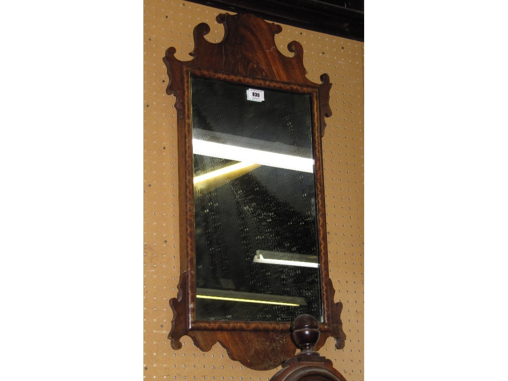 Appraisal: Mahogany wall mirror