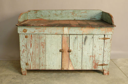 Appraisal: Painted kitchen cupboard th c h w