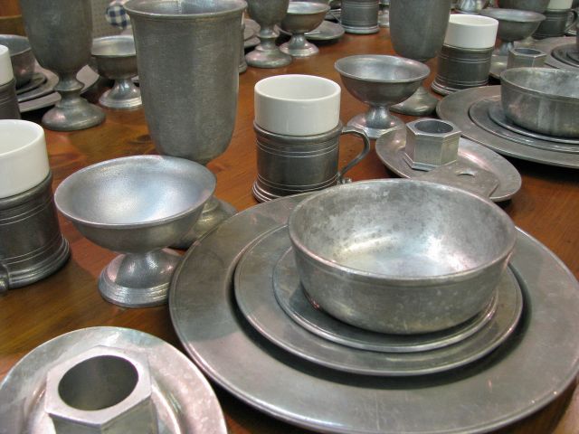 Appraisal: Wilton Armetale like pewter large dinner service for each place