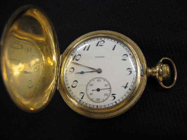 Appraisal: Elgin Pocketwatch gold-filled hunting case '' diameter size working