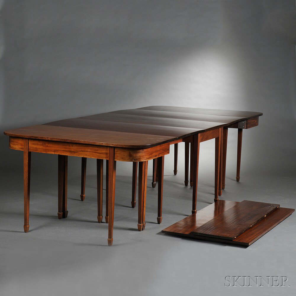 Appraisal: George III Mahogany Banquet Table early th century with three