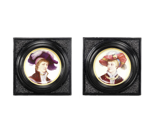 Appraisal: A pair of French late th century Renaissance style framed