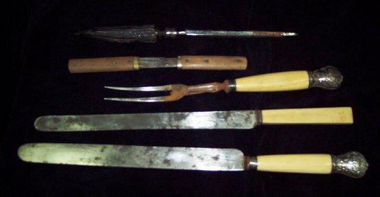 Appraisal: Sundry carvery knives forks and steels