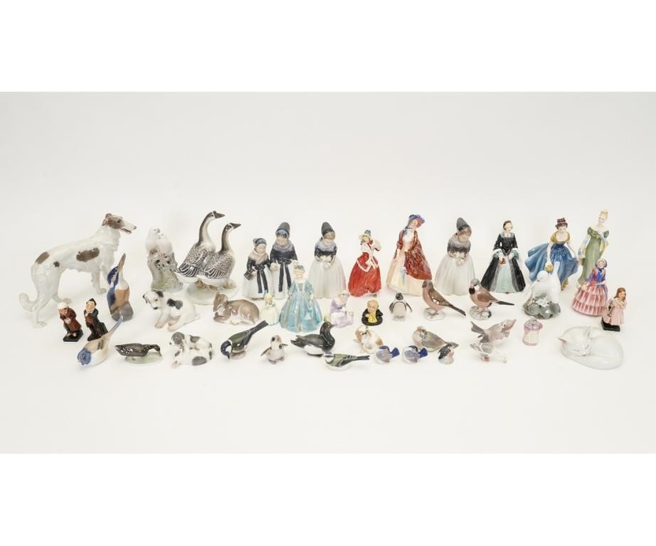 Appraisal: Large collection of Royal Doulton Royal Copenhagen figures to include