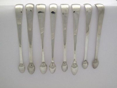 Appraisal: A collection of eight silver pairs of sugar tongs mixed