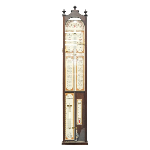 Appraisal: A Fitzroy barometer th c in mahogany stained case cm