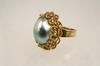 Appraisal: LADY'S RING - Gray mabe pearl in a k gold