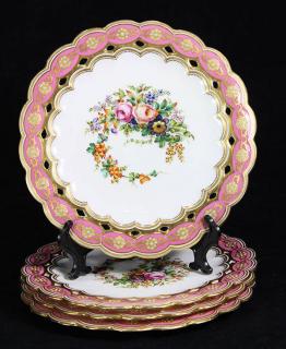 Appraisal: lot of Coalport luncheon plates lot of Coalport luncheon plates