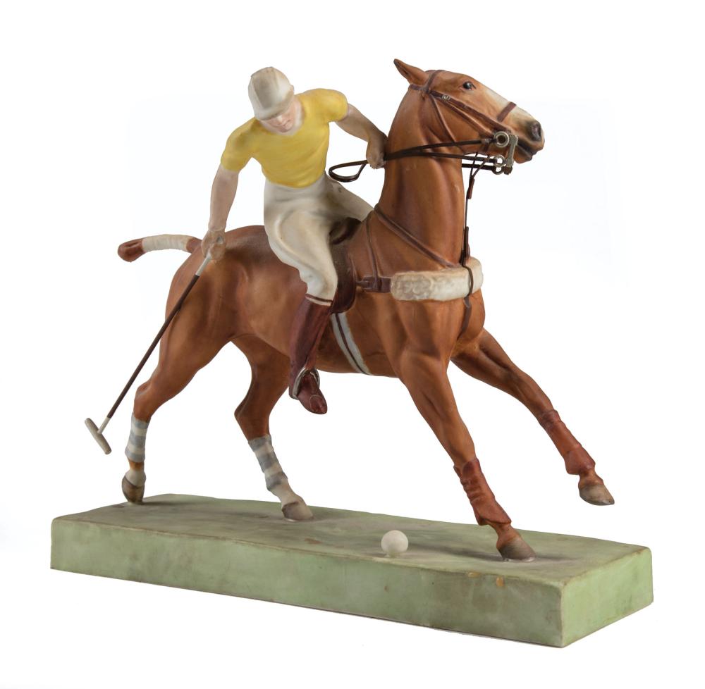 Appraisal: Royal Worcester The Polo Player porcelain modeled by Doris Lindner