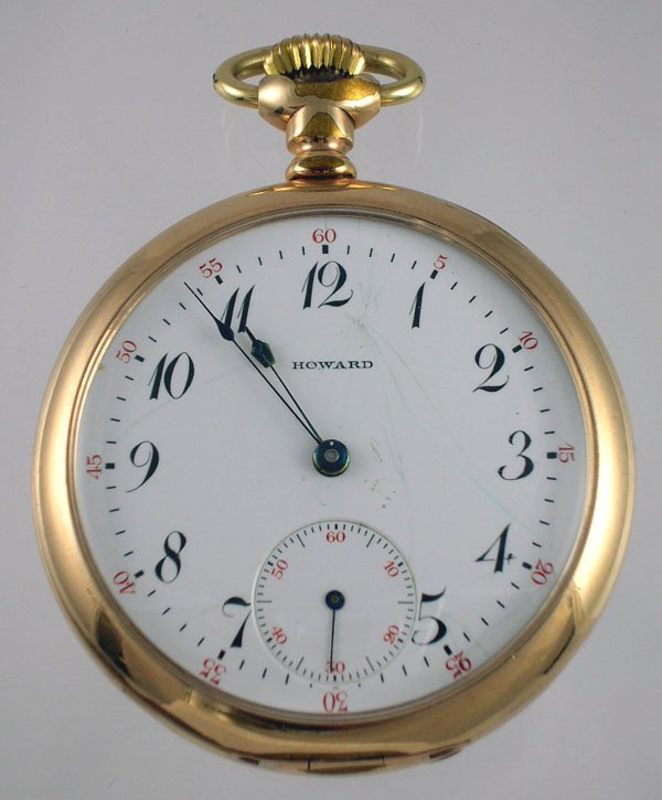 Appraisal: Howard Series pocketwatch open face stem wound and pendant set