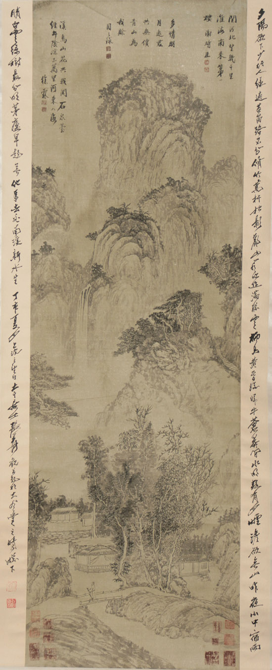 Appraisal: Various Chinese Artists th Century Landscapes and Wild Horse Group