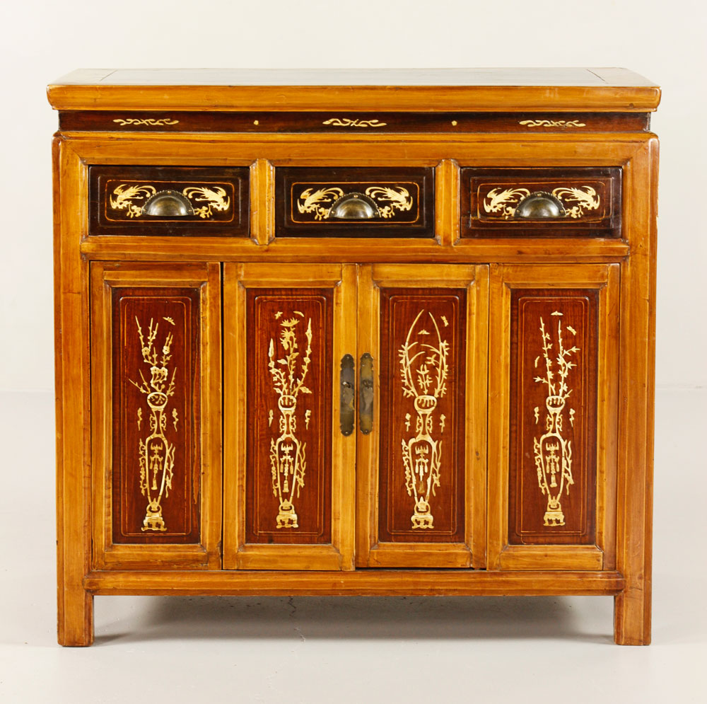 Appraisal: - th C Chinese Cabinet th century Chinese cabinet with