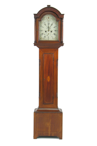 Appraisal: GEORGE III MAHOGANY TALL CASE FLOOR CLOCK T Douglas Tillbury