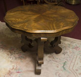 Appraisal: Empire Table Mahogany H x Diameter