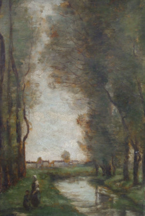 Appraisal: Manner of Camille Jean-Baptiste Corot - - Figures by the