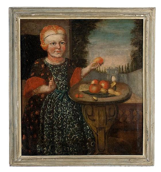 Appraisal: TH CENTURY-STYLE ITALIAN PORTRAIT OF A CHILD probably early th