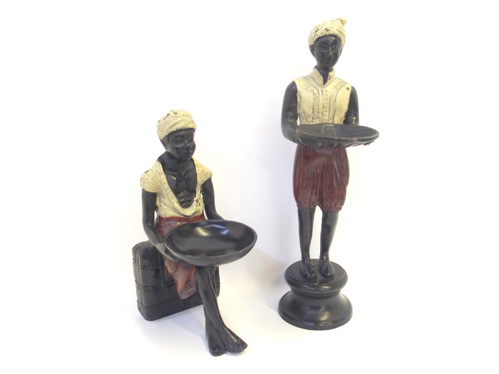 Appraisal: Pair of Austrian cold painted figures of turbaned men