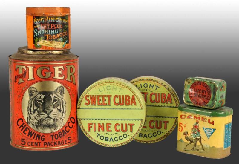 Appraisal: Lot of Assorted Tobacco Tins Condition Excellent - Excellent Plus