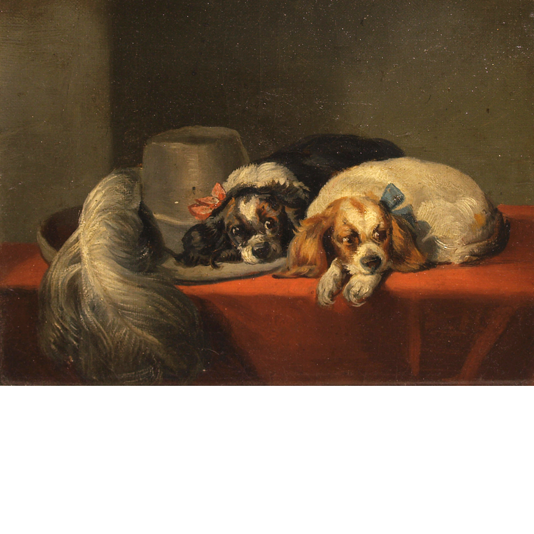 Appraisal: After Sir Edwin Landseer The Cavalier's Spaniels Oil on canvas