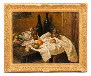 Appraisal: Ignacy Machlanski Still Life Oil on Board Ignacy Machlanski American