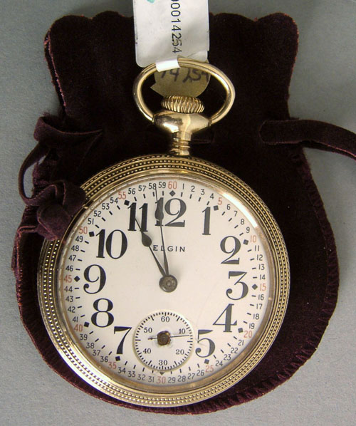 Appraisal: Elgin Veritas -jewel gold filled open face pocket watch