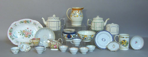 Appraisal: Misc pottery and porcelain to include Chinese export Castleford Leeds