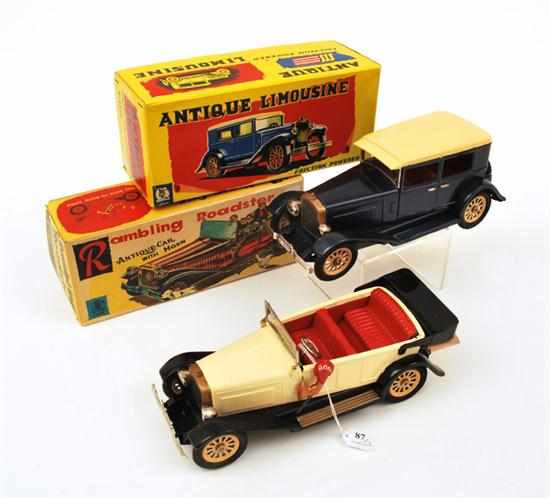 Appraisal: TWO SSS JAPAN ANTIQUE MODELS ONE LIMOUSINE AND ONE RAMBLING