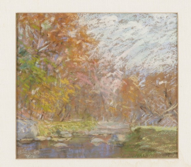 Appraisal: Elizabeth Fisher Washington Pastel landscape x sight SLR E F